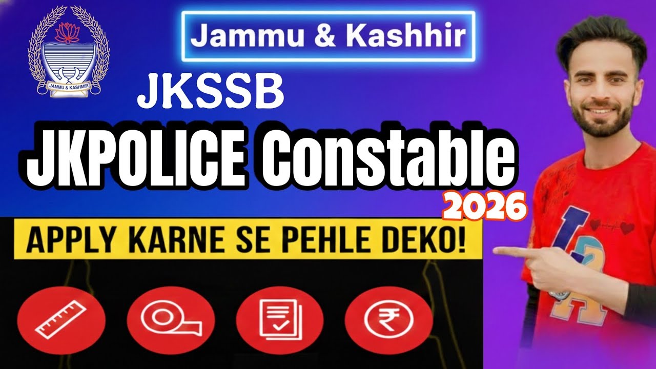 JK Police Constable Recruitment 2026 🔥 Online Apply|Height Chest Documents | Must Watch Before Apply