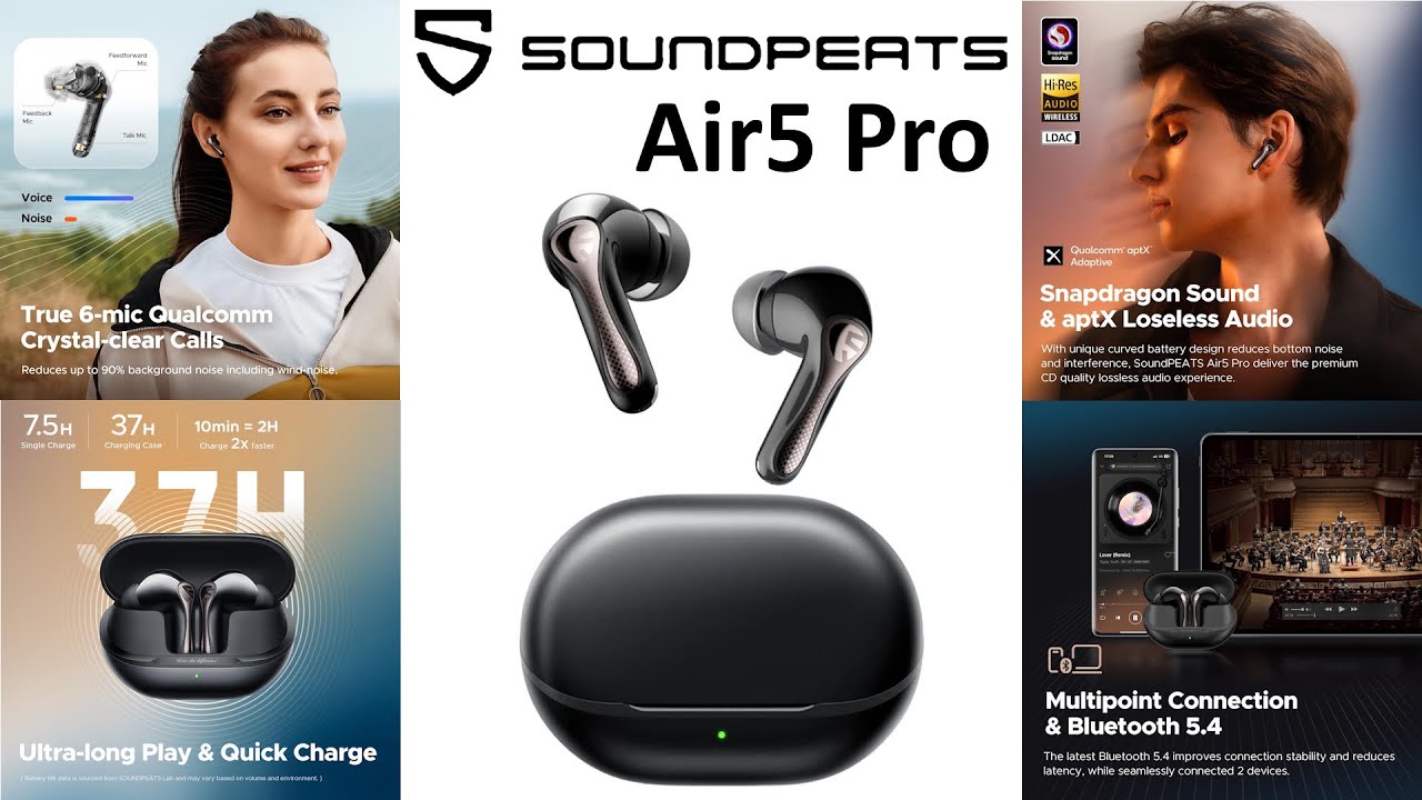 🔊 #SoundPEATS Air5 Pro Review – Hi‑Res, ANC, Multipoint, All at $79! 🎶 #Air5Pro #headphones