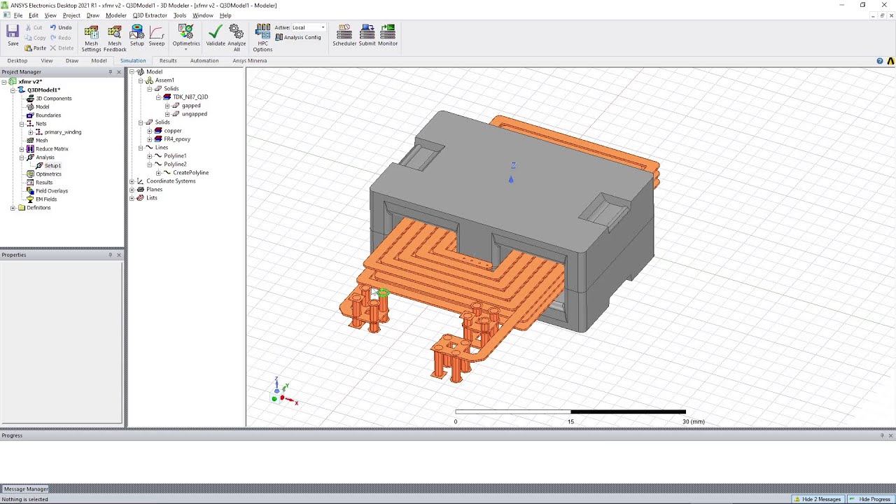 Part I: Planar Transformer design for power supply