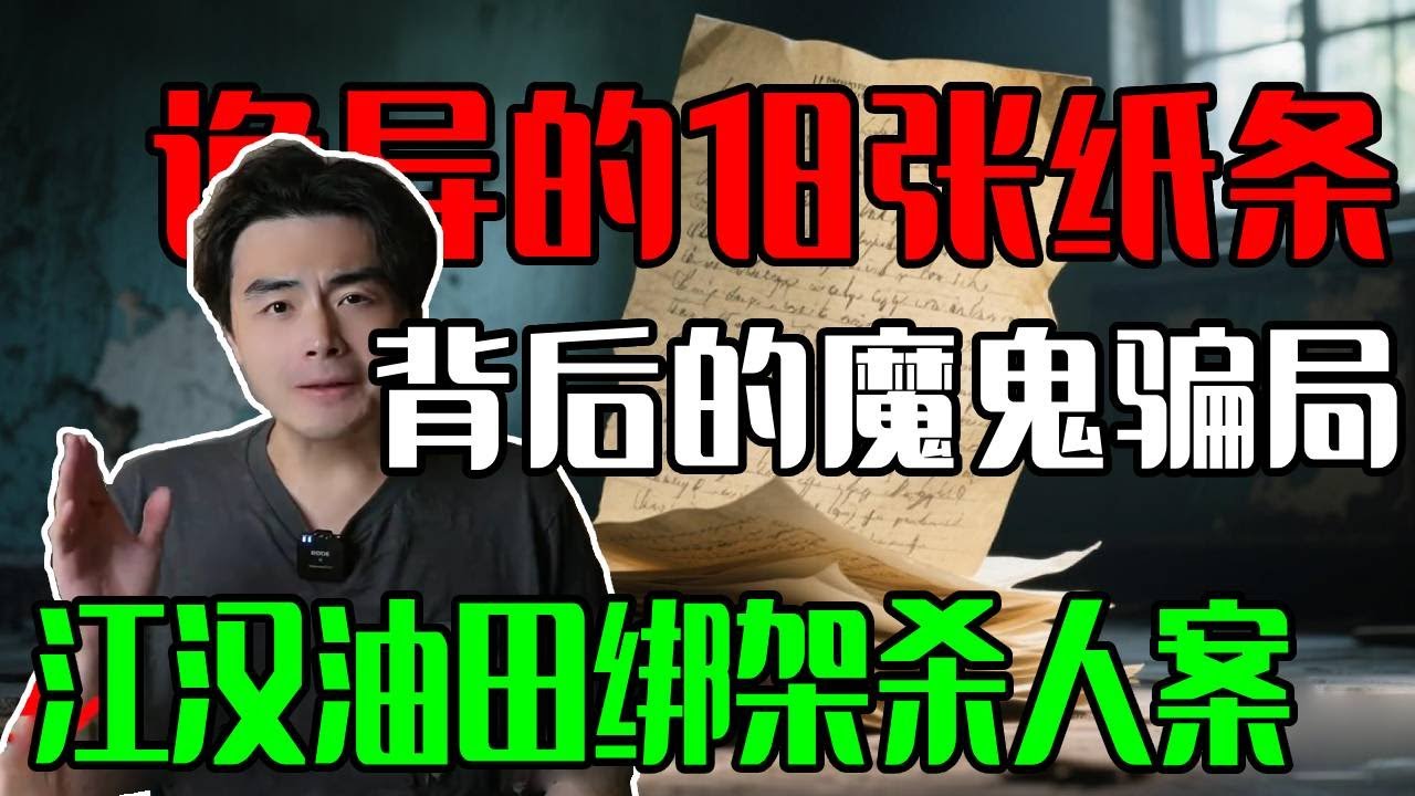 诡异的18张纸条背后的魔鬼骗局&mdash;&mdash;江汉油田绑架杀人案！【勾手老大爺鄧肯】