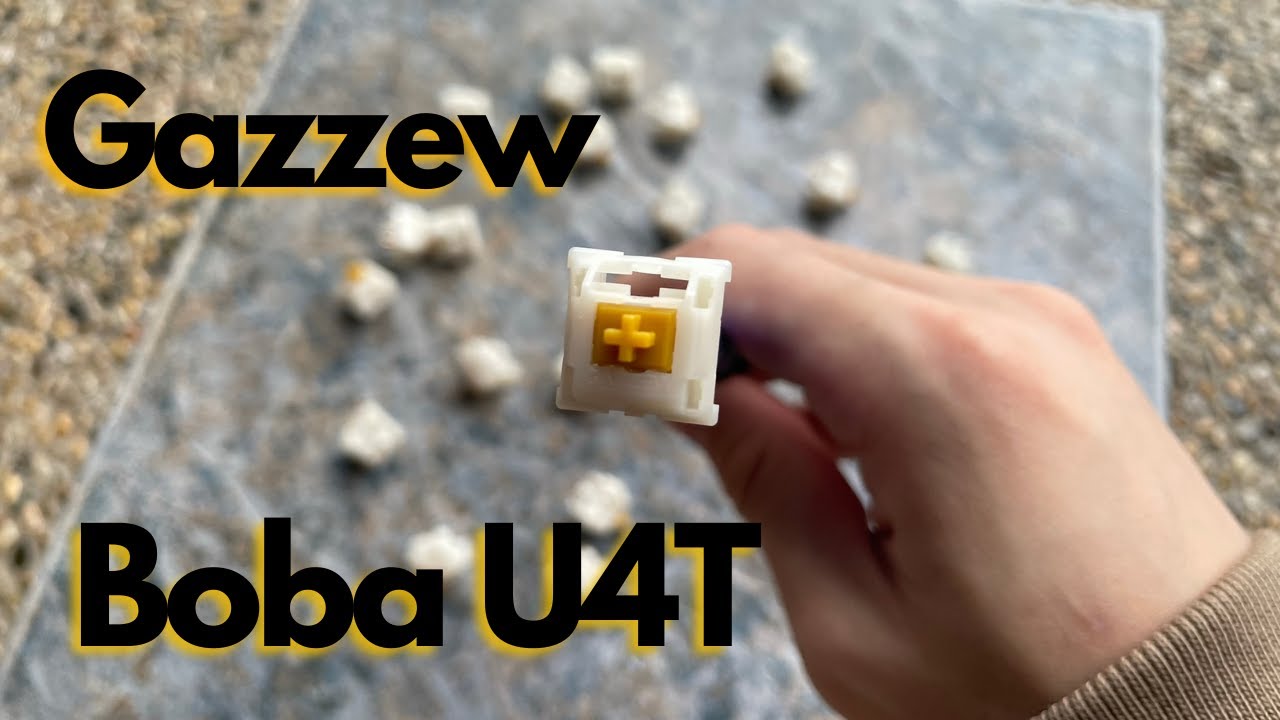 Gazzew Boba U4T | Best tactile switch? | Sound test ( Stock & Lubed)