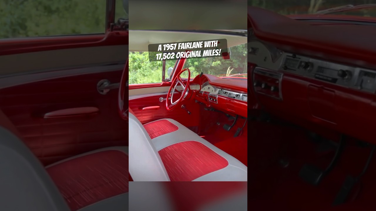 This  1957 Ford Fairlane is somehow available for less than $32,000! 😮💯 #Ford #Classic #FindYours
