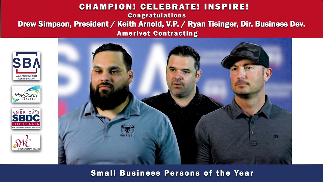 Small Business Persons of the Year (2023) - Drew Simpson, Keith Arnold, Ryan Tisinger of Amerivet