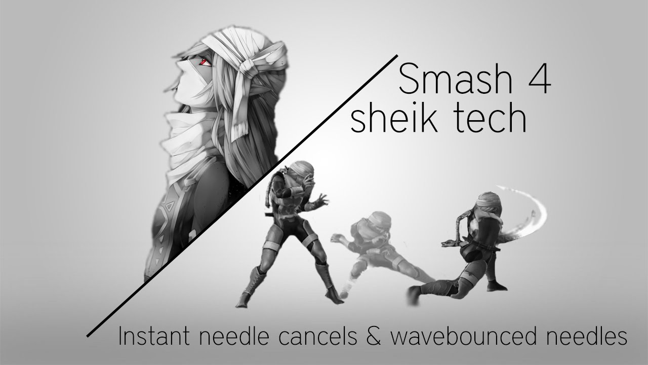 Smash 4 Sheik tech: Instant needle cancelling & C-bouncing