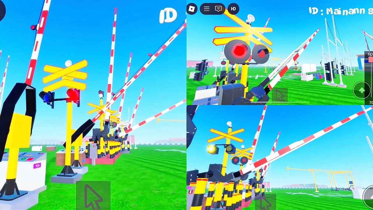 BANYAK PALANG UNIK😱‼️ MAP : INDONESIAN RAILROAD CROSSING (REVAMP) GAME ROBLOX 