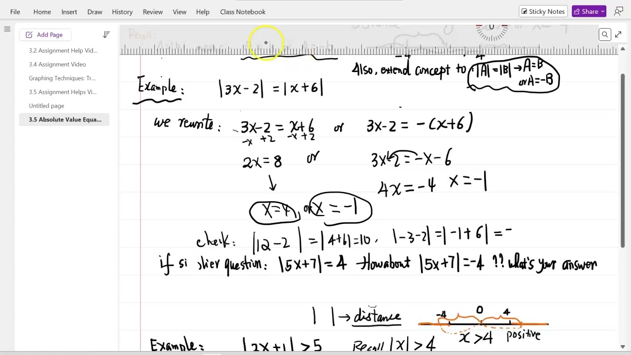 Absolute Value Equation and Inequality