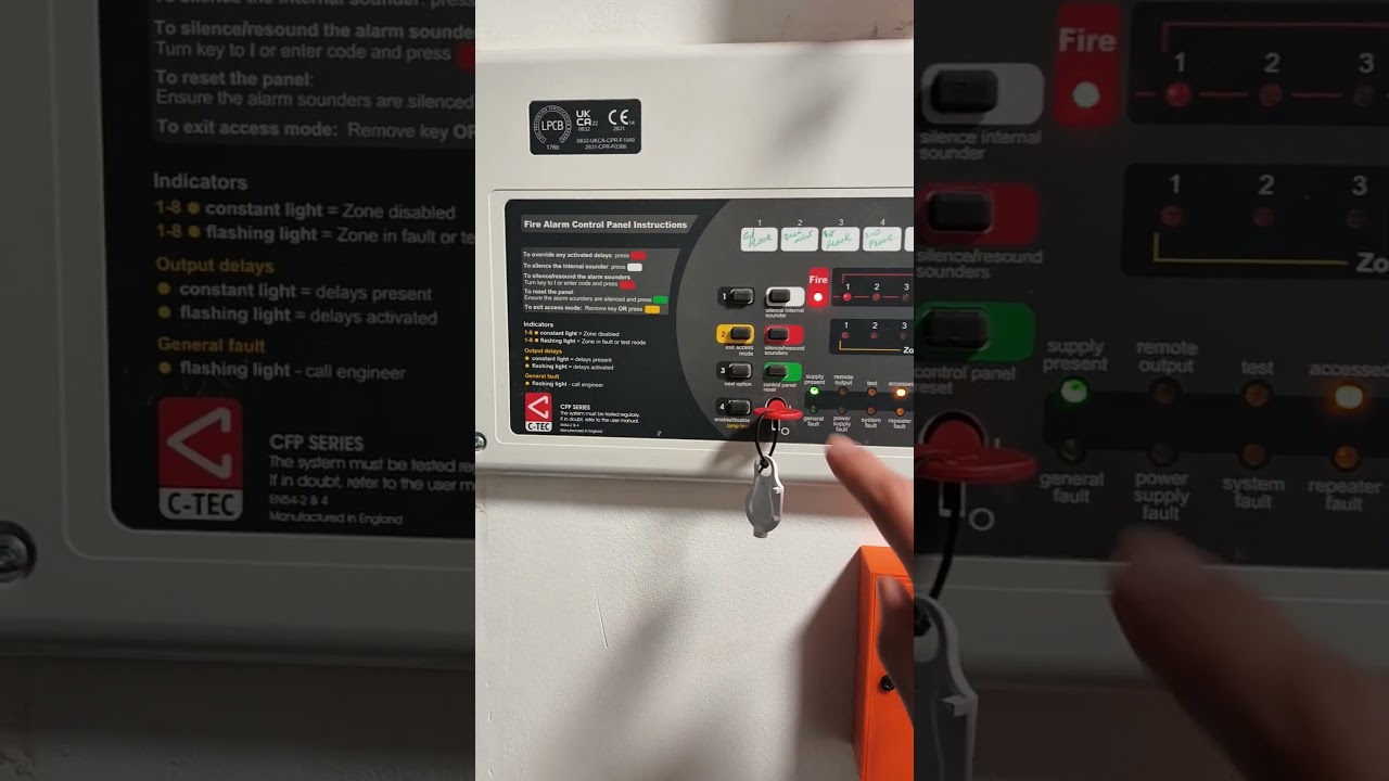 How to #silence and #reset #ctec #fire #alarm