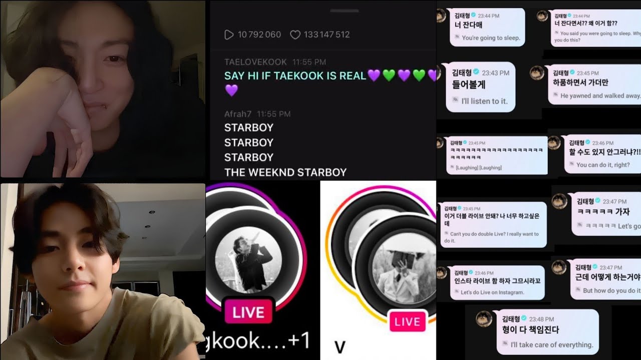 TAEKOOK WERE TOGETHER AT SAME PLACE DURING THEIR INSTA LIVE🥰(Analysis)