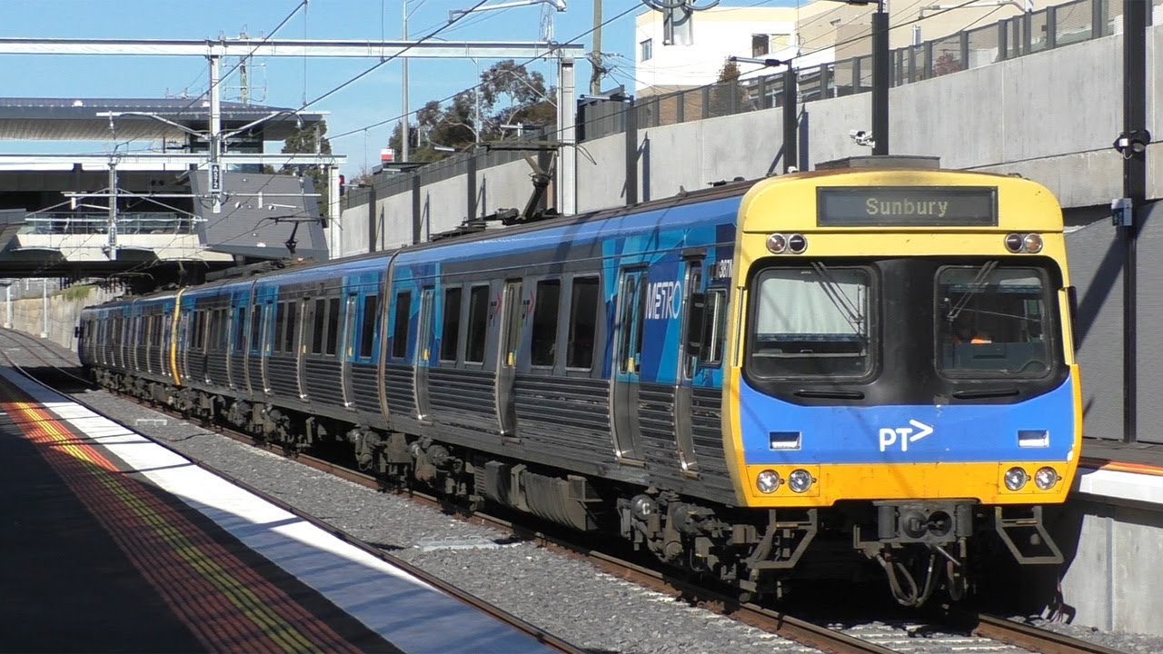 Trains at the new Ginifer station - Melbourne Transport