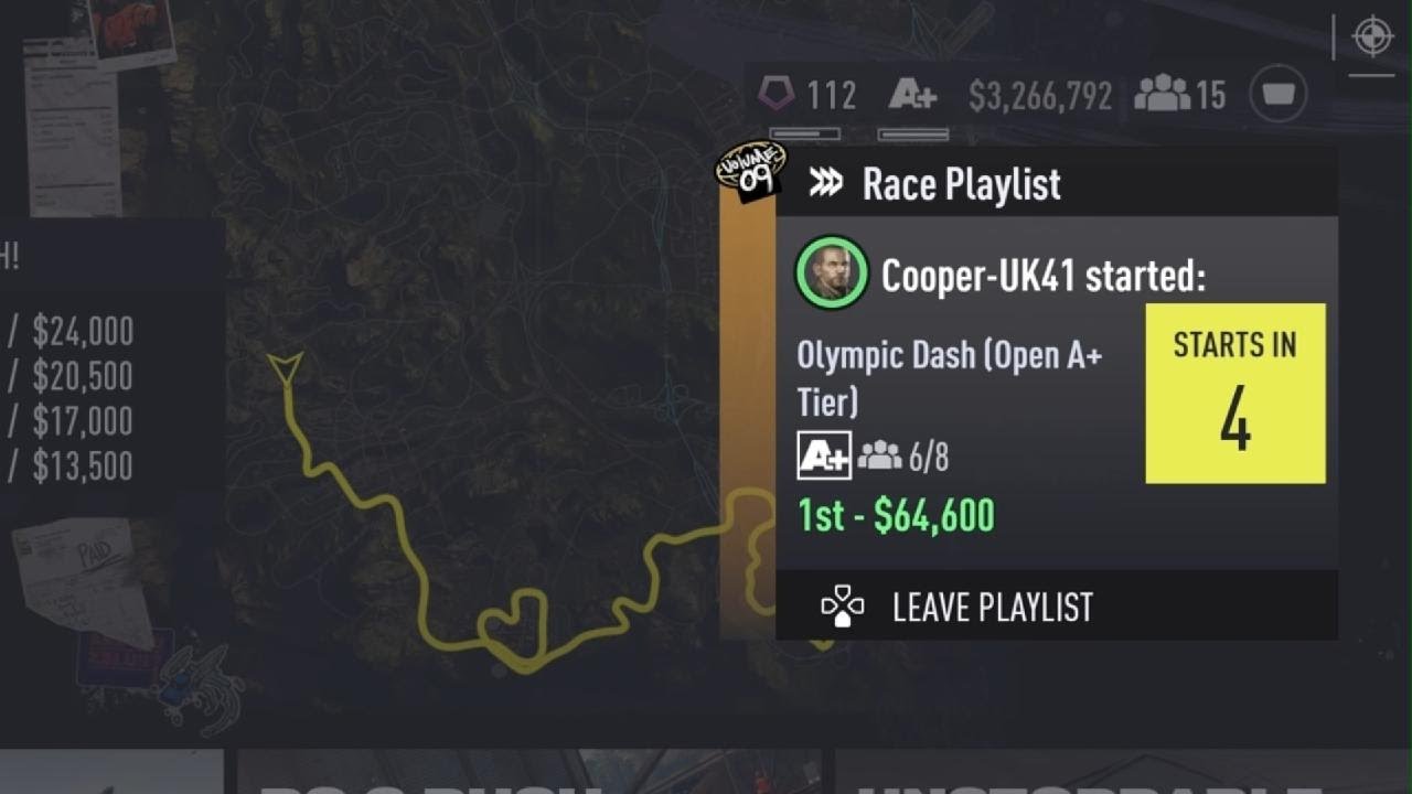 NFS Unbound - Olympic Dash (Free Roam Race)
