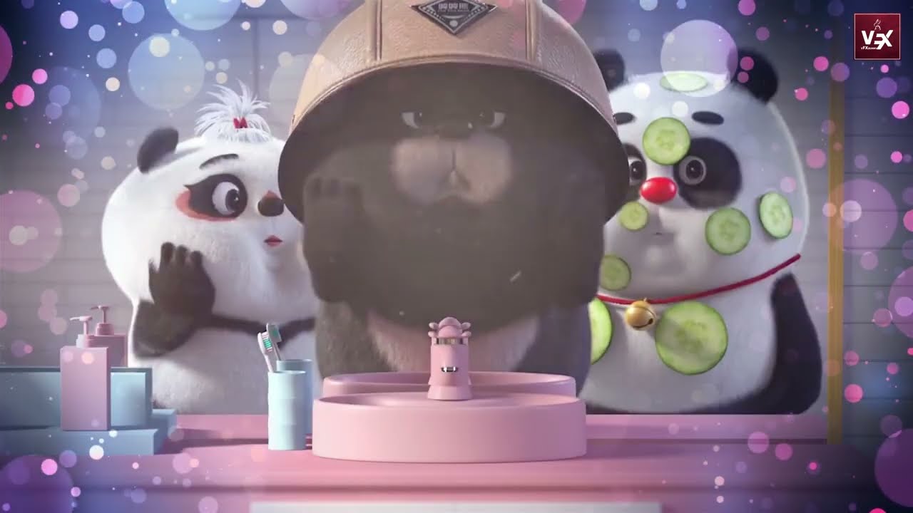 Panda Animation  | Song Mixing | Bamboo Panda CLIPS and Chand Wala Mukhda song mixing | Shoot Fx