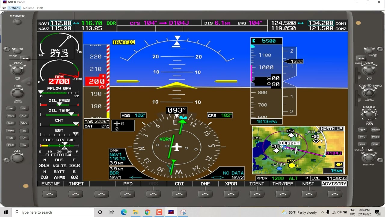 G1000 | GARMIN 1000 | DME ARC SID UYGULAMASI | MİLAS HAVALİMANI