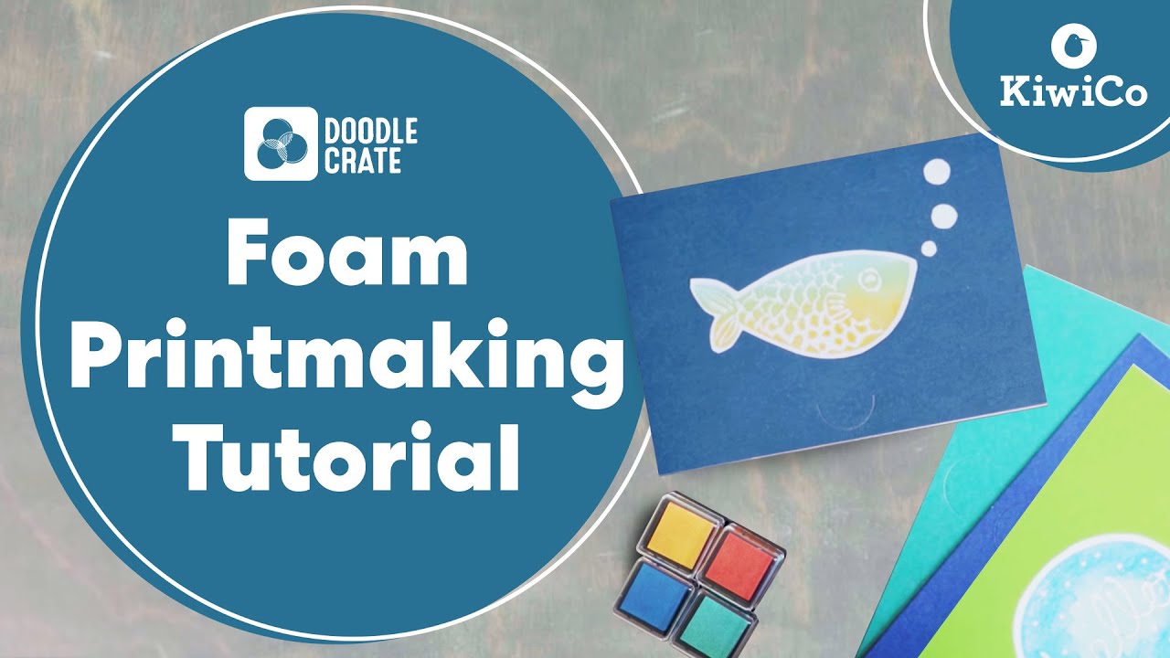 Create a Relief Print and Make Your Own Stamps | Doodle Crate Project Instructions | KiwiCo