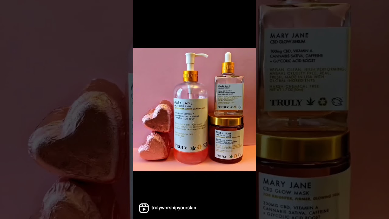 Truly Beauty Mary Jane CBD line. Use code: TRULYBABE15 for 15% off your total purchase!