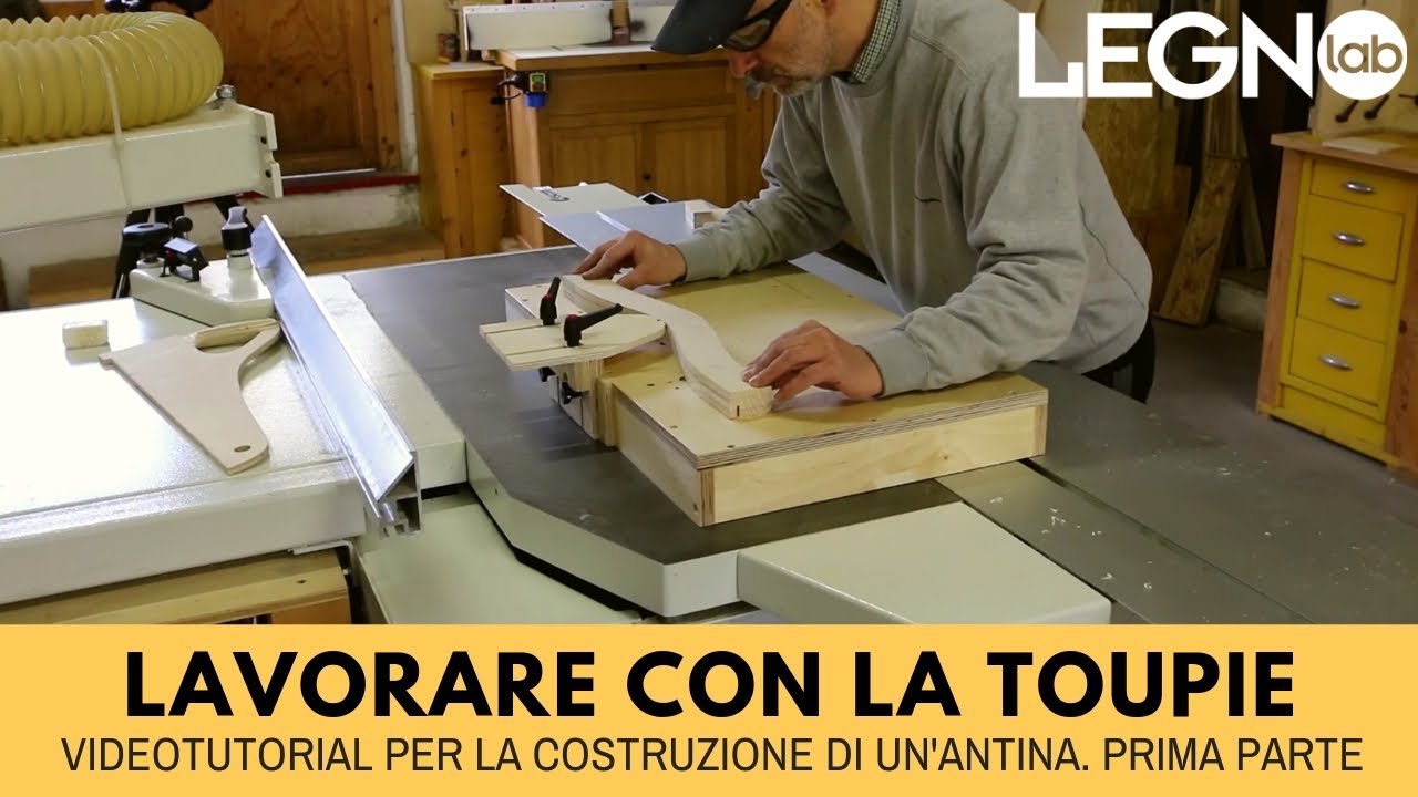 LAVORARE CON LA TOUPIE Videotutorial per la costruzione di un'antina. Prima parte
