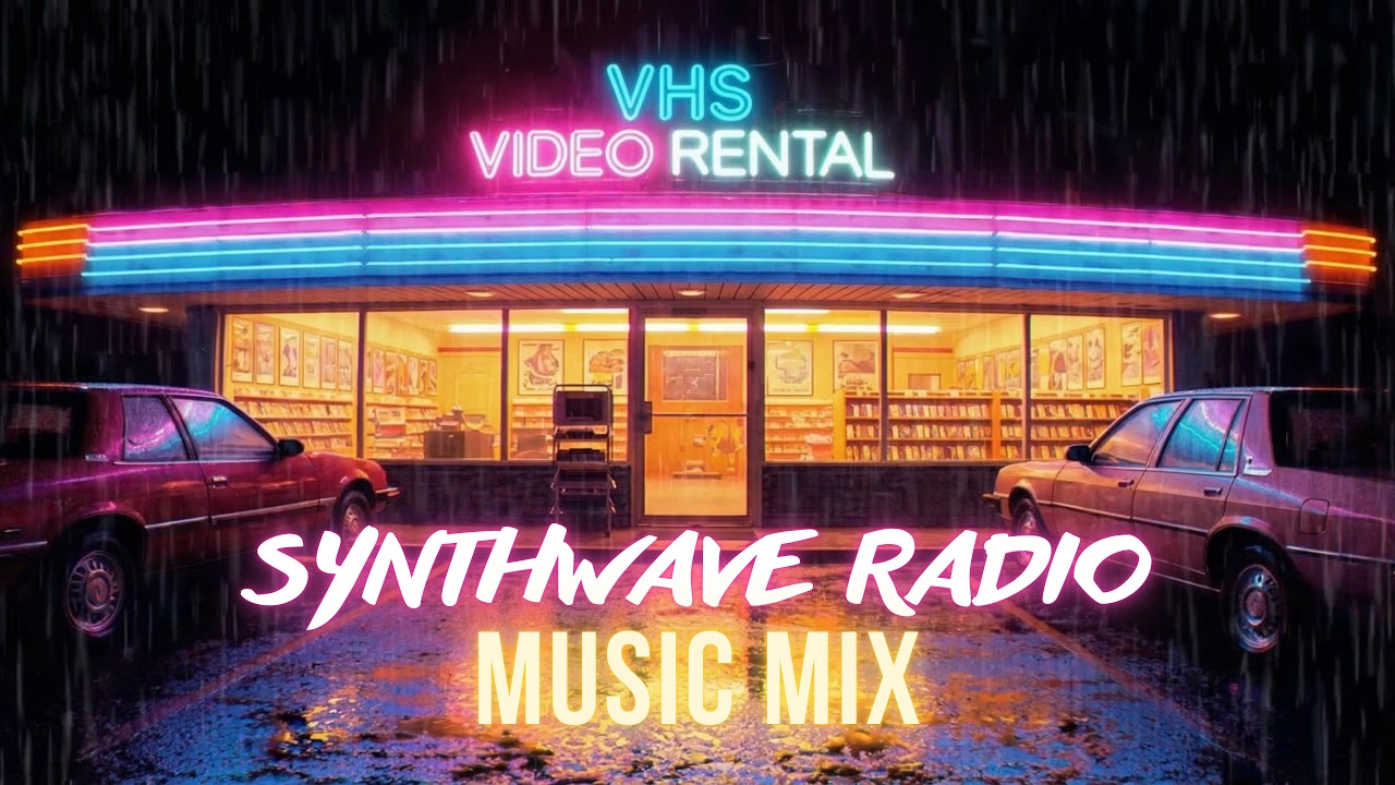 Synthwave Rain Radio | Back to the 80s Neon Nights