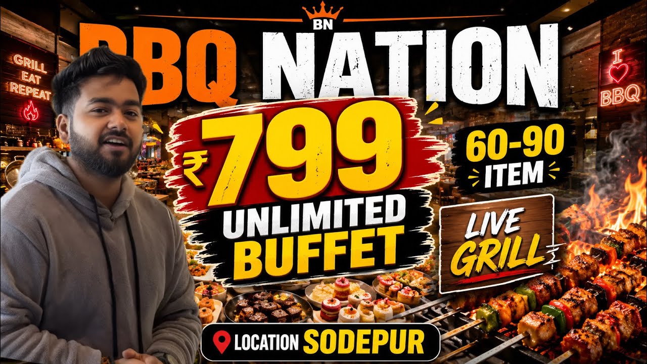Kolkata’s BEST Unlimited Buffet | Barbeque Nation Unlimited Food Review