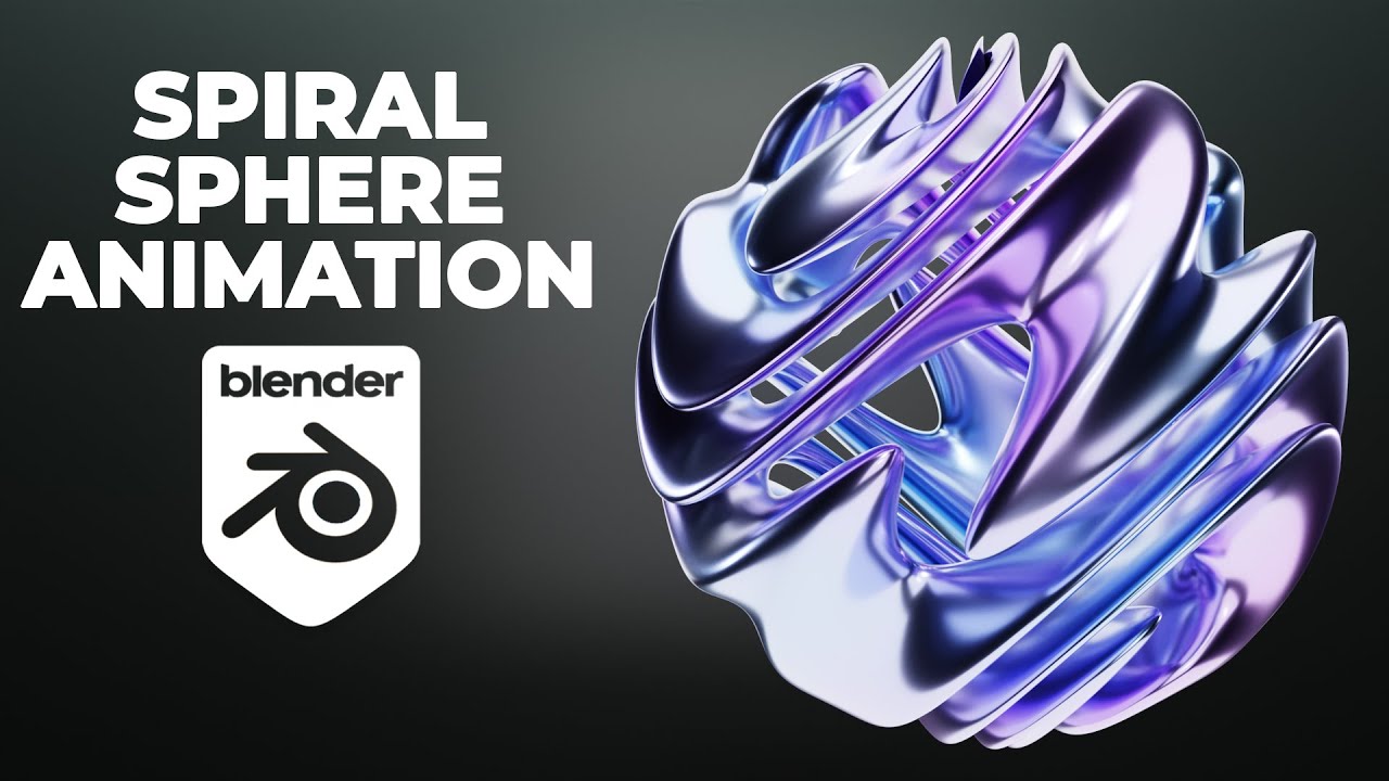 Spiral sphere animation in Blender