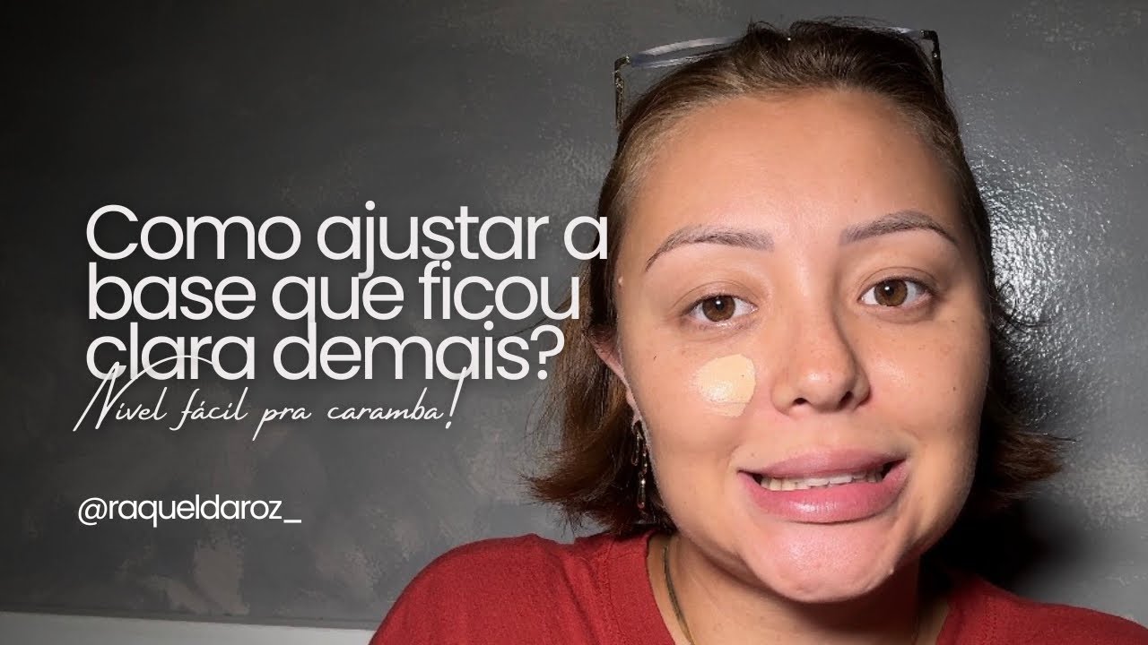 Como corrigir a base que ficou clara ( seja pq você se bronzeou ou pq comprou errado) ✨sem misturas✨