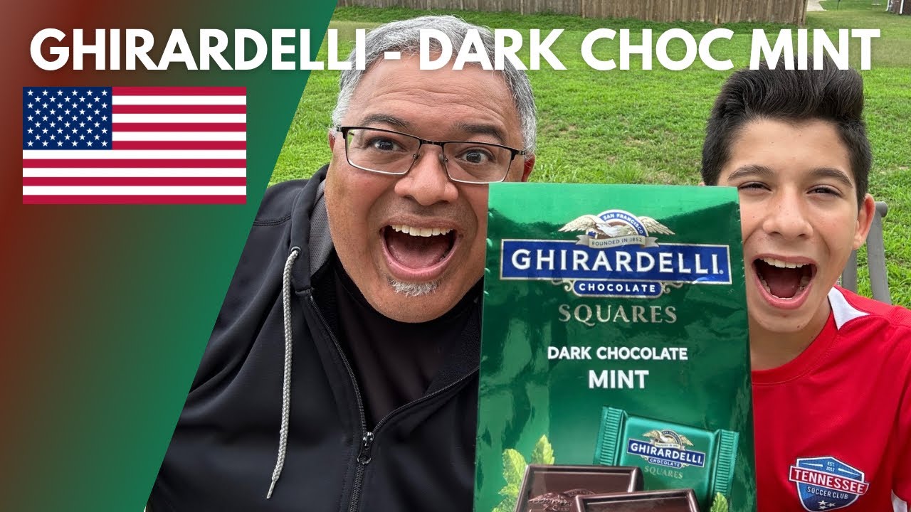 American Chocolate That&rsquo;s Actually Good? | 🇺🇸Ghirardelli Dark Chocolate Mint | Snack Review