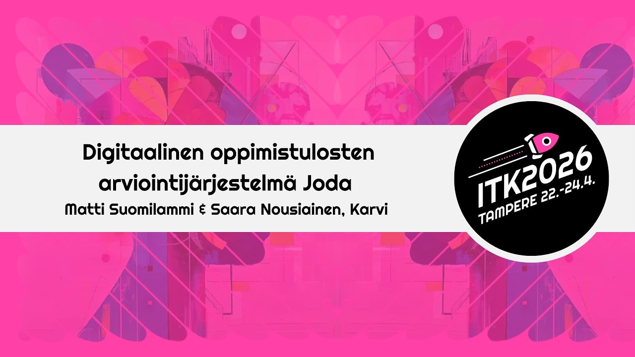 Digitaalinen oppimistulosten arviointijärjestelmä Joda