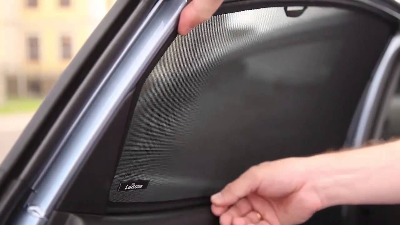 Vídeo de instalação das cortinas para os vidros dos carros Laitovo.