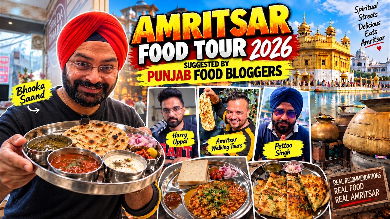 5 Must-Eat Food Places in Amritsar Recommended by Famous Punjab Food Bloggers! | Amritsar Food Tour