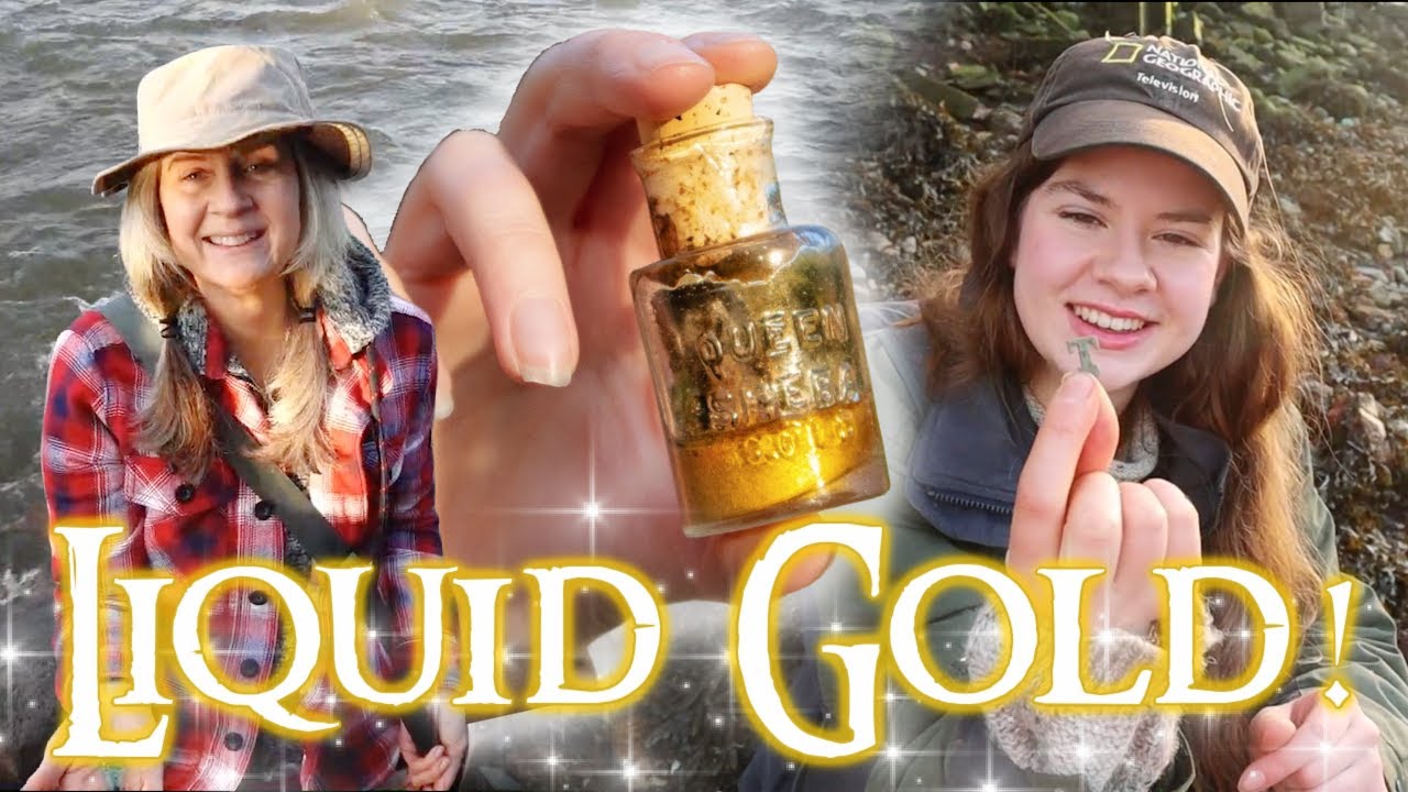 After the Flood! Victorian Bottle of LIQUID GOLD Found Mudlarking!