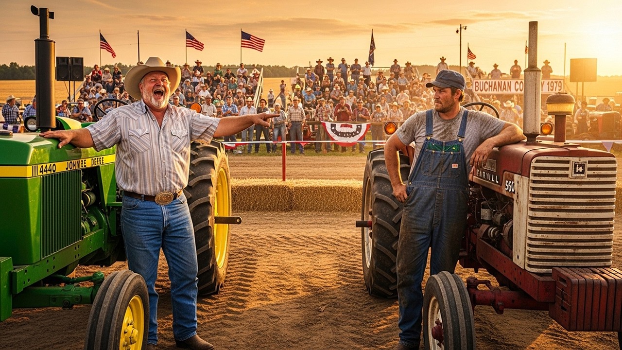 He Put $10,000 on His John Deere vs a “Junkyard Farmall” — The Whole County Saw Him Lose