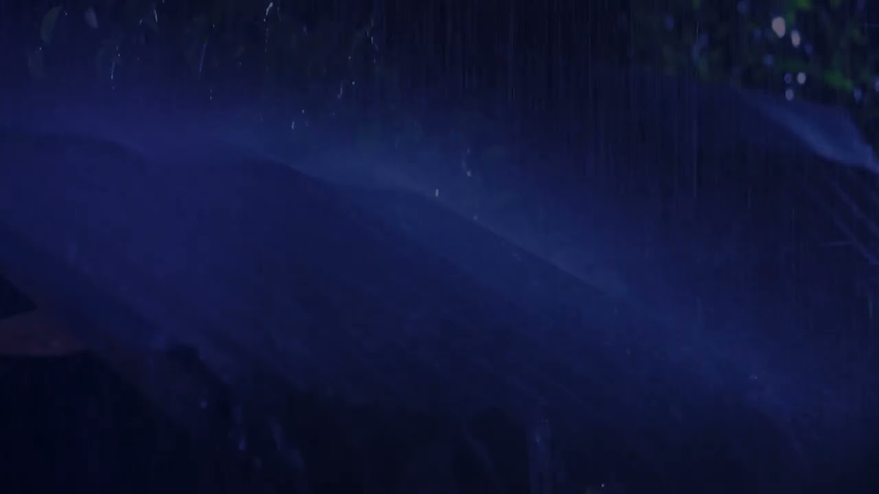 Heavy Rain Striking a Metal Roof | True Night Rain Soundscape