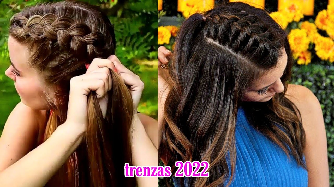 IDEAS DE PEINADOS CON TRENZAS | cabello largo | chicas fashions