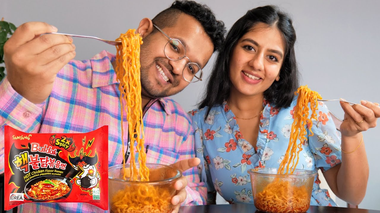 Spicy Korean Ramen Challenge - Episode 10 Dan and Devni
