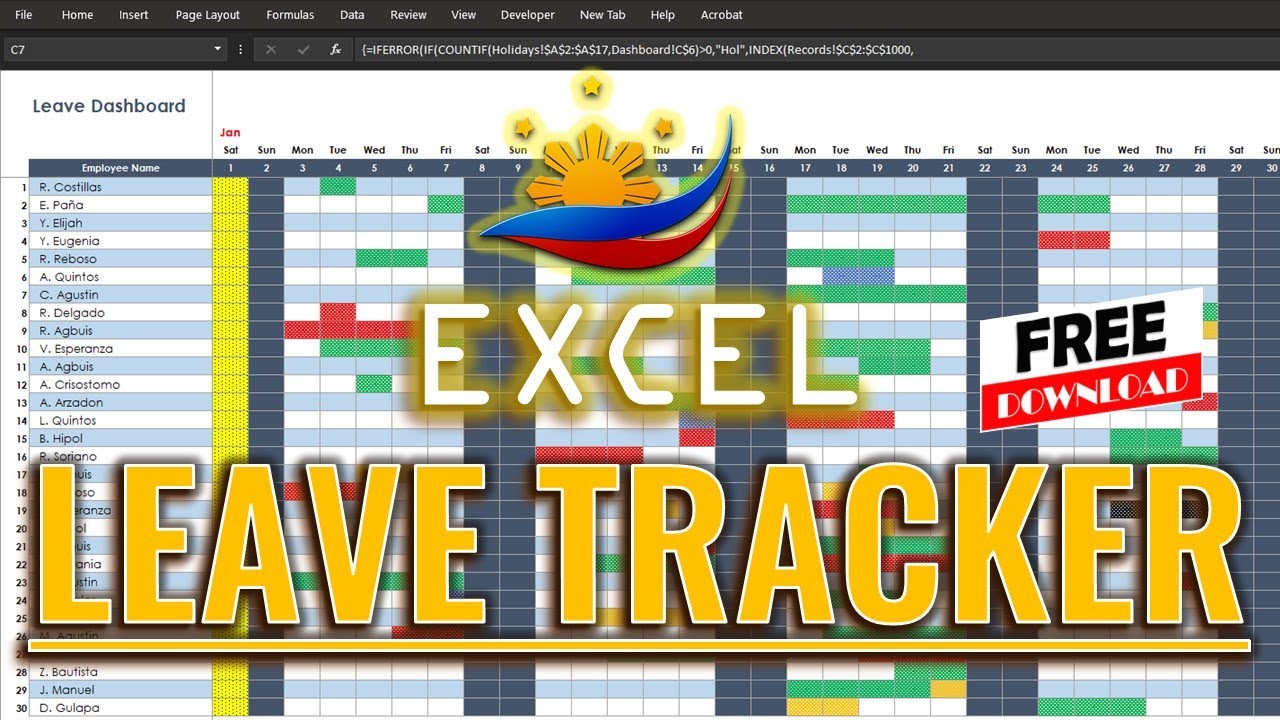 How to Create a Leave Tracker in Excel