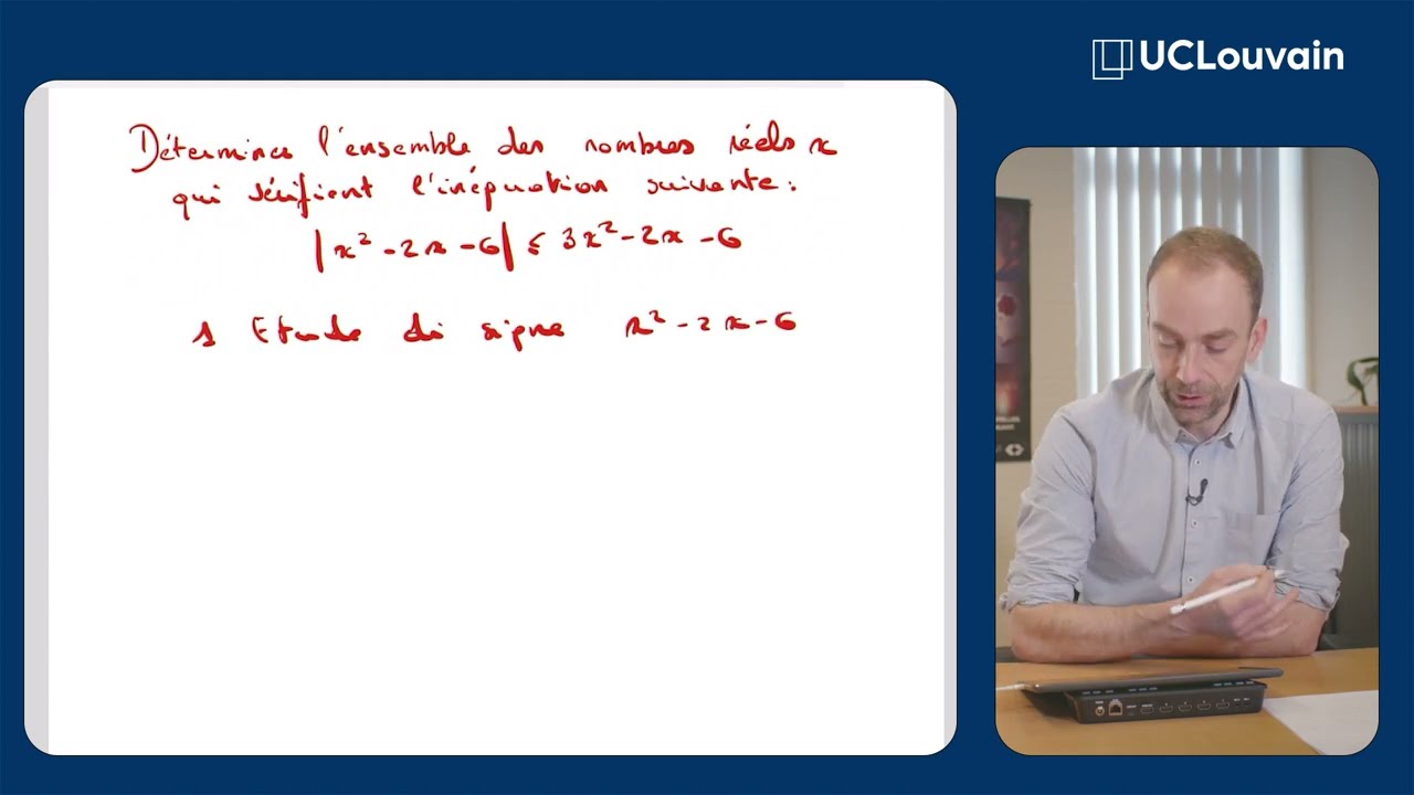 Exercice d'algèbre | Résolution 03 | Avec le Professeur Dehez