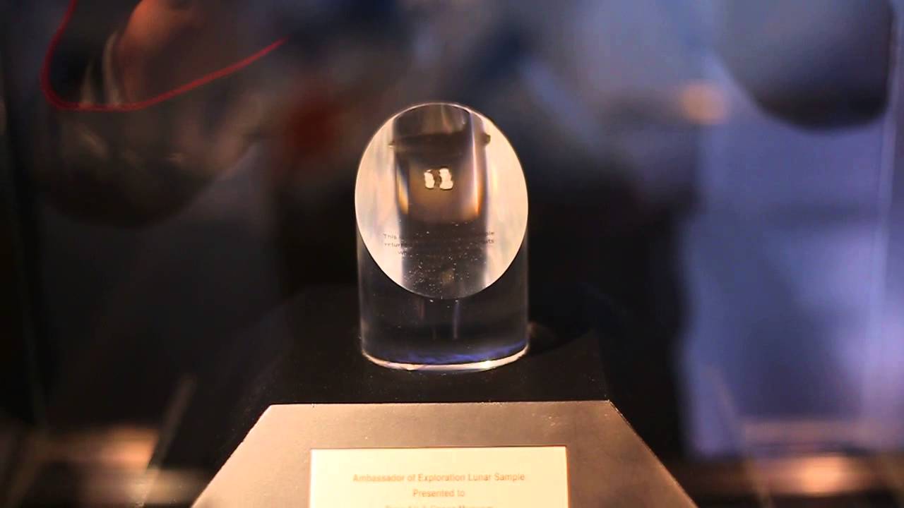 The biggest piece of moon rock brought back to earth on display