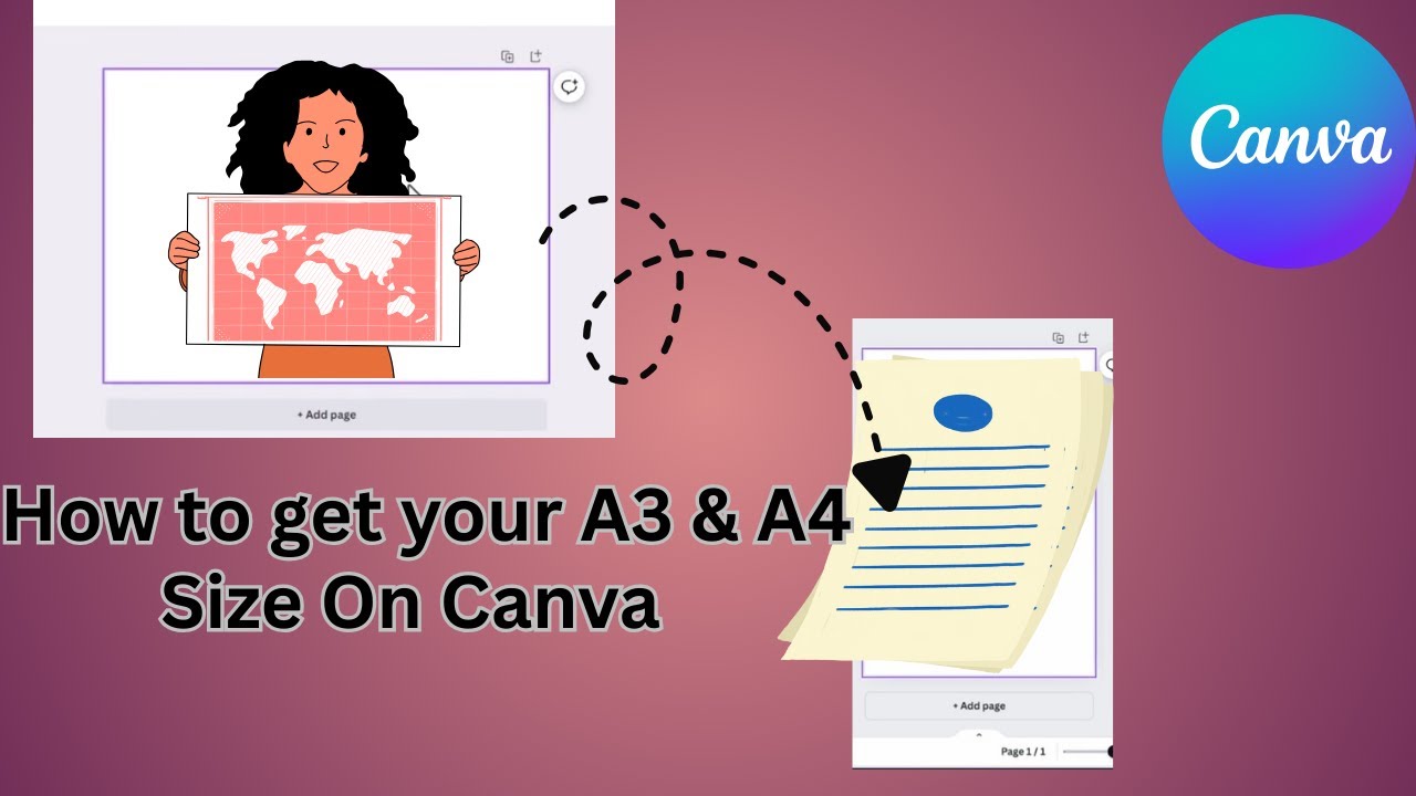 Canva Tutorial | A4 vs A3 in Canva | Canva Page Sizes Explained for Print & Design