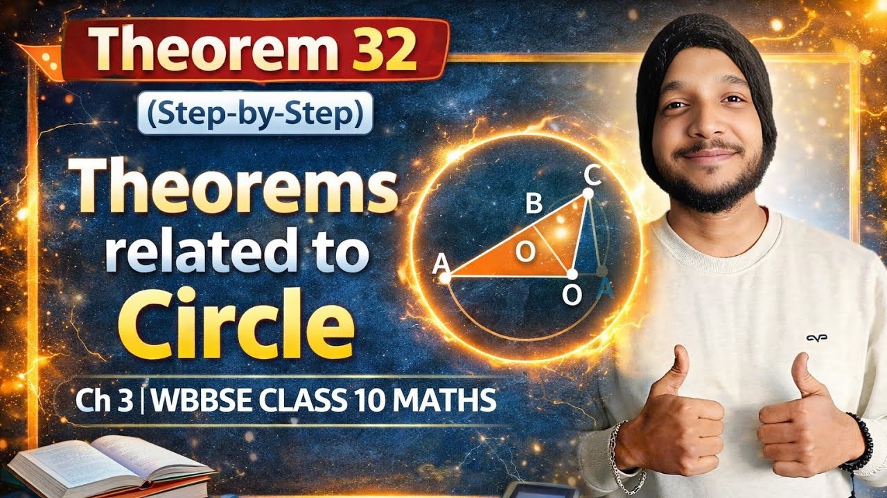 Theorem 32 (Step-by-Step)📘| Theorems related to circle Ch 3 | WBBSE Class 10 Maths #circletheorems