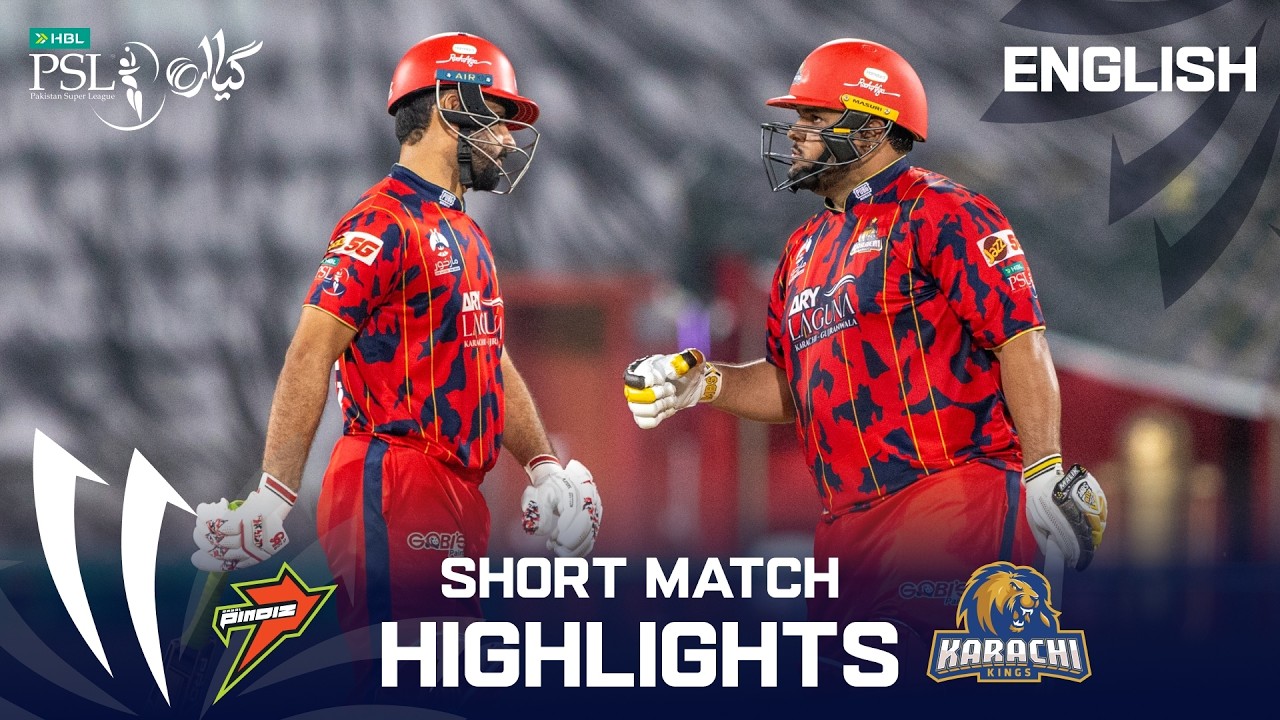 Short Highlights  | RawalPindiz vs Karachi Kings | English | Match 10  | HBL PSL 11 | MZB1U