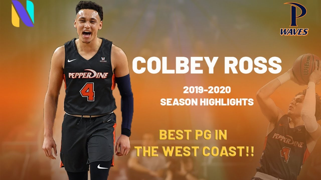 Colbey Ross Pepperdine Waves 2019-2020 Highlight Montage | All-WCC First Team