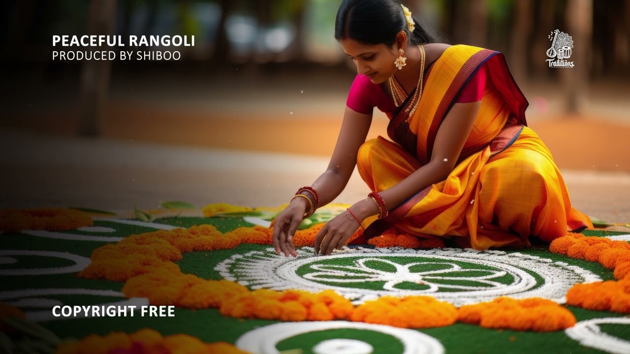 Peaceful Rangoli | South Indian Traditional Music | Relaxing Indian Music for Stress Relief