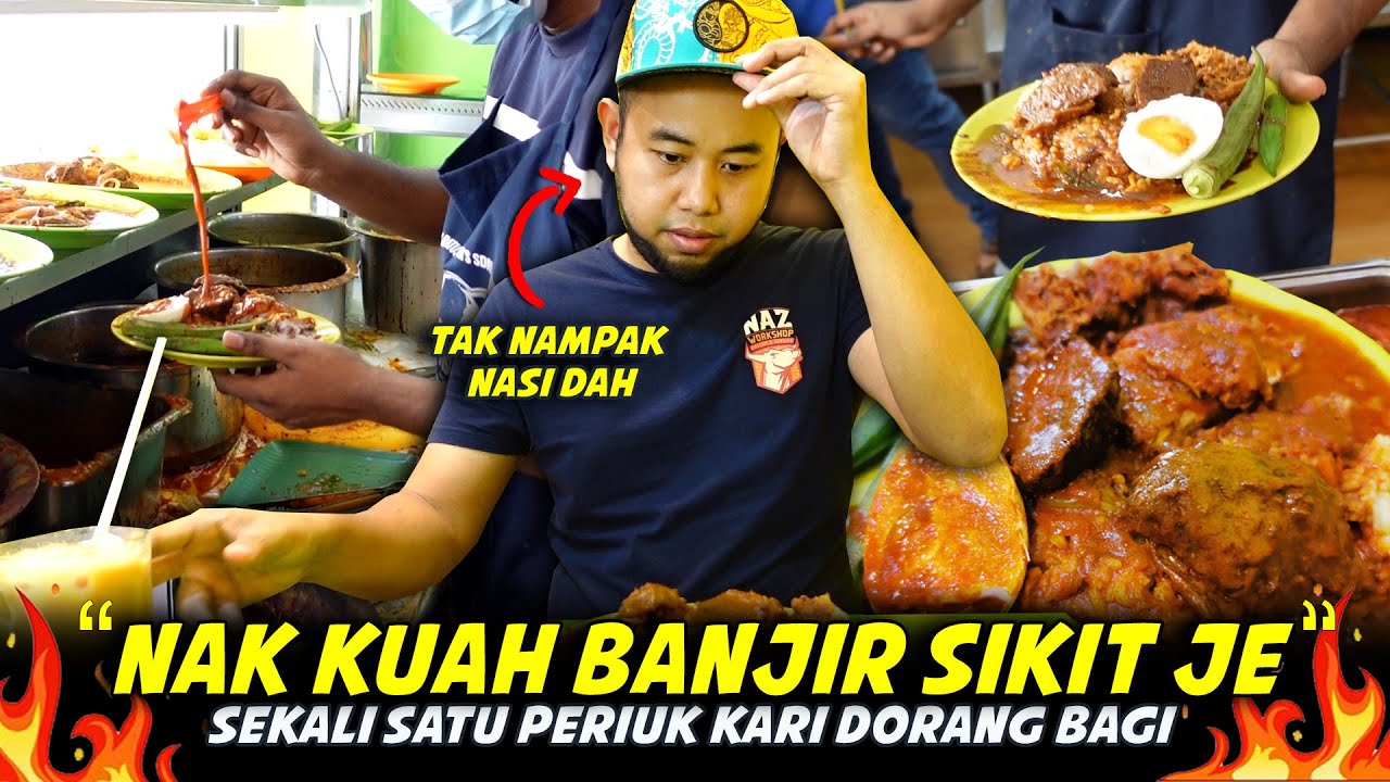 NI BETUL-BETUL BANJIR SAMPAI TAK NAMPAK NASI..Penangan Nasi Kandar Alor Staq Haji Sultan USJ