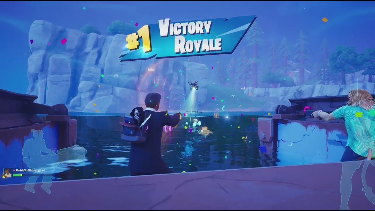 Fortnite Born in Chaos Duos Win With The Stick of Truth in The WATER