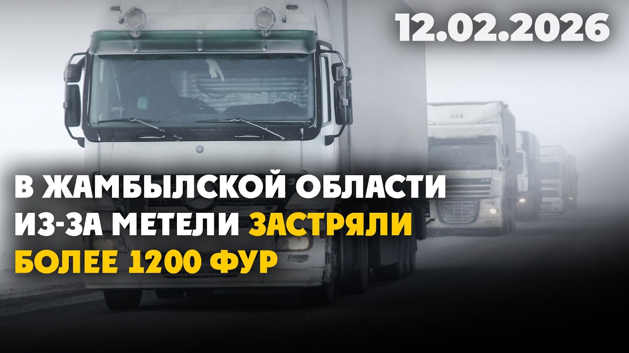В Жамбылской области из-за метели застряли более 1200 фур | 12.02.2026