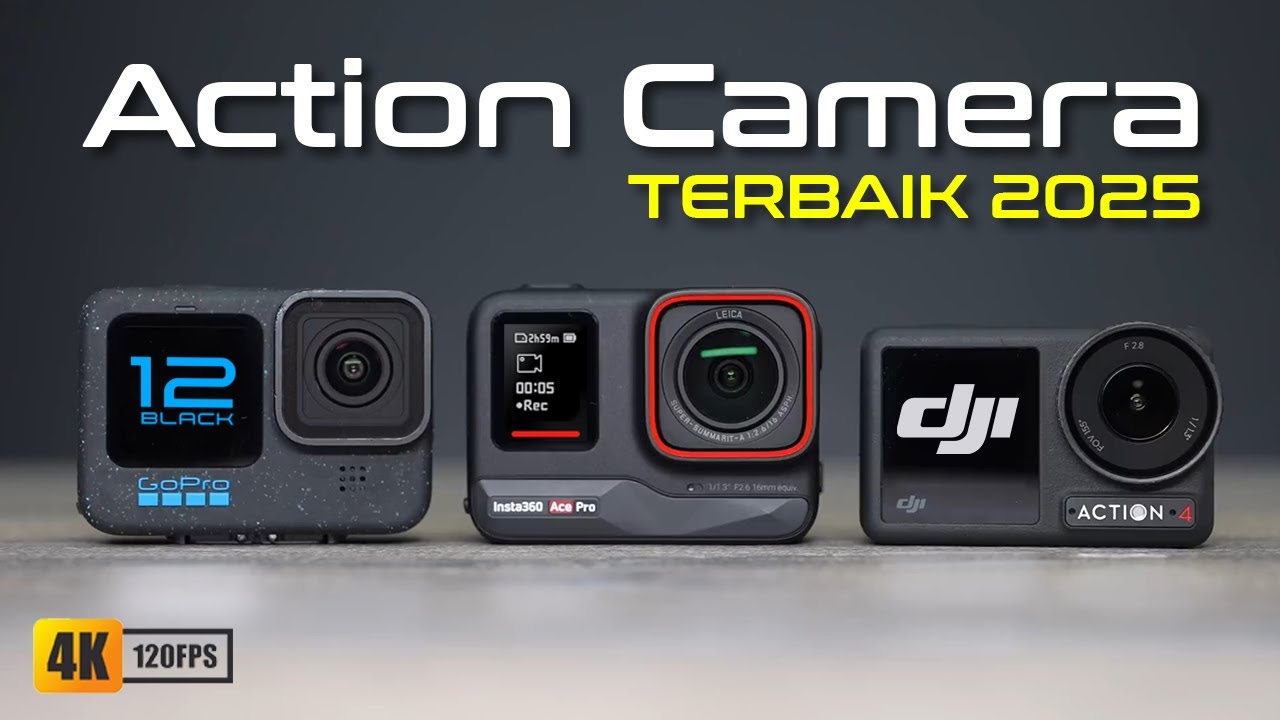 5 Rekomendasi ACTION CAMERA 4K Terbaik 2025 Update TERBARU!