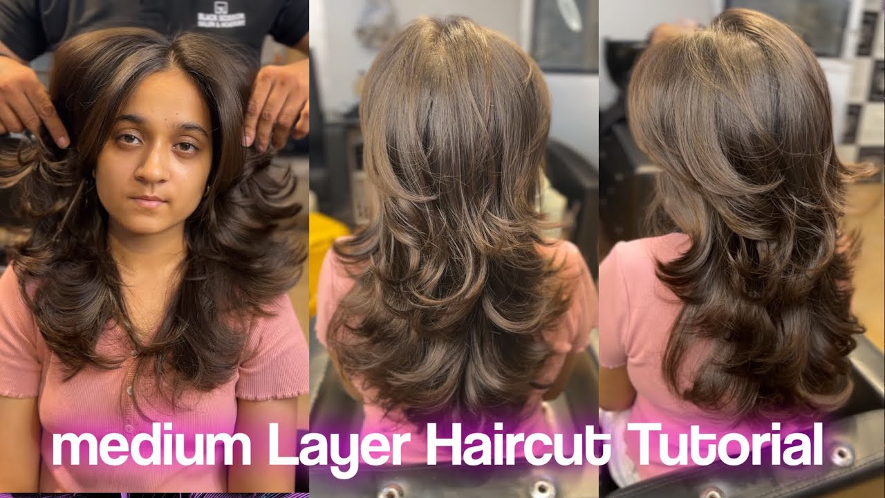 How To: Medium Layer Haircut || Haircut Tutorial || Butterfly Haircut || In Hindi || Easy Haircut