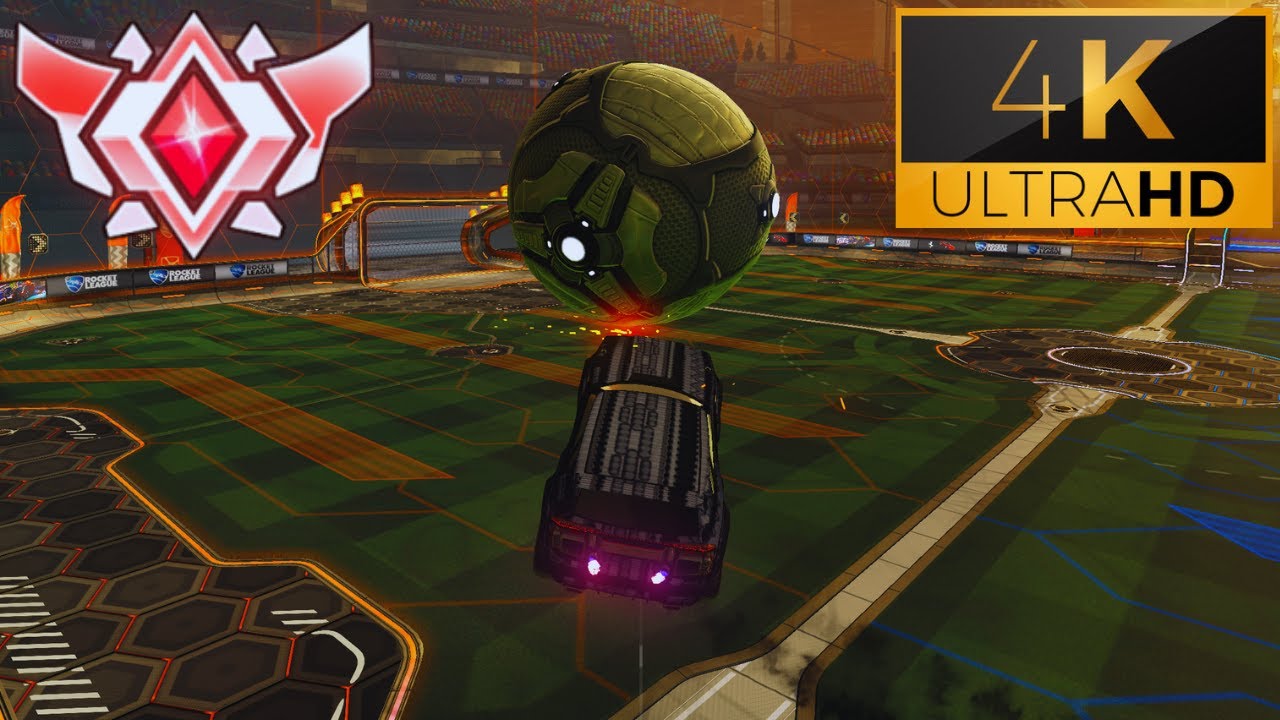 Rocket League in 4K! | TOP 1% Grand Champ 2v2 Gameplay