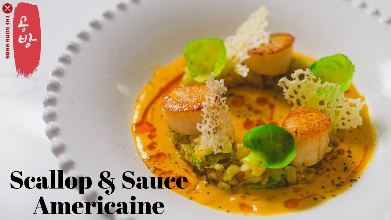 Scallop: Scallops, Sauce Americaine, Lardon Potatoes and Brussels Sprouts!