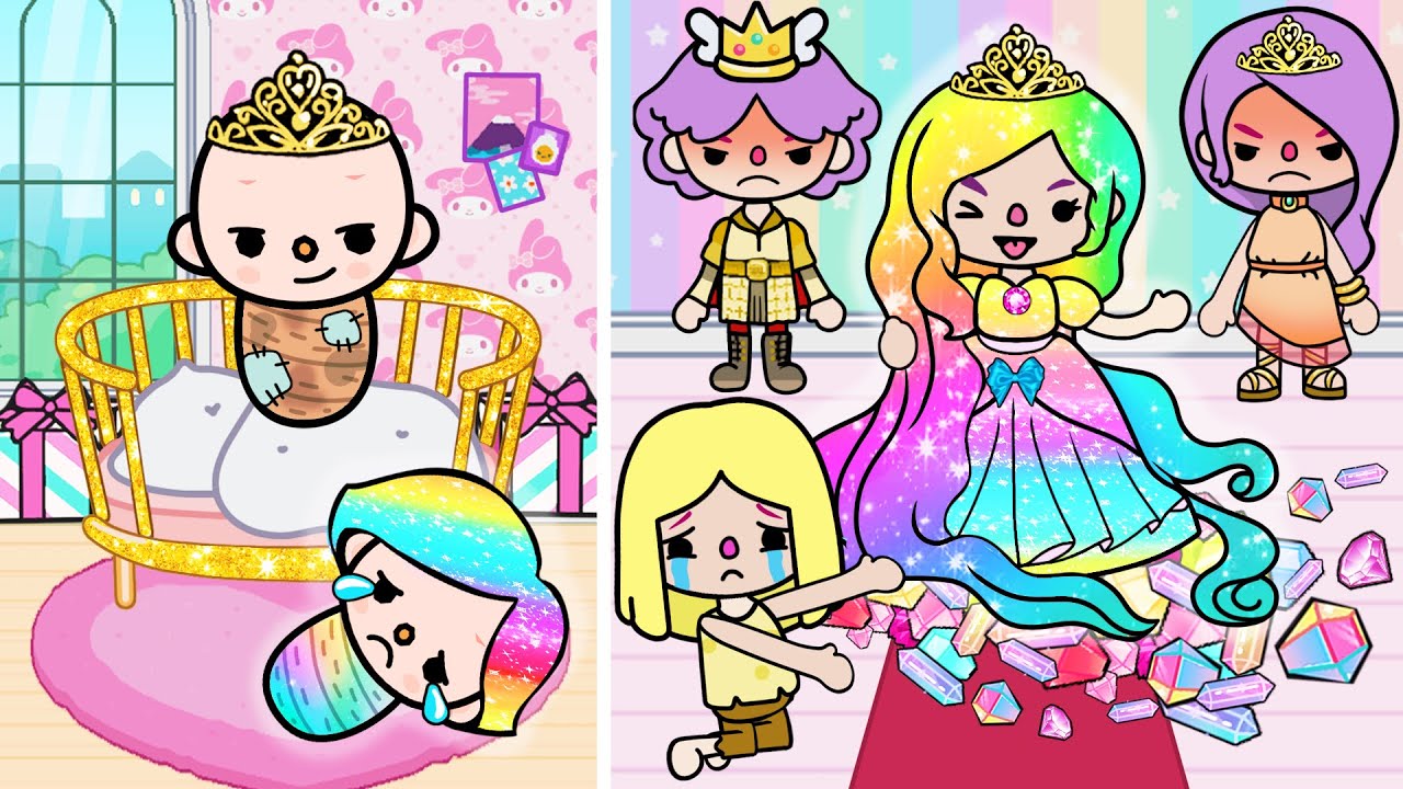 Prinses Verwisseld bij Geboorte met een Arme Baby | Toca Life verhaal | Toca Boca