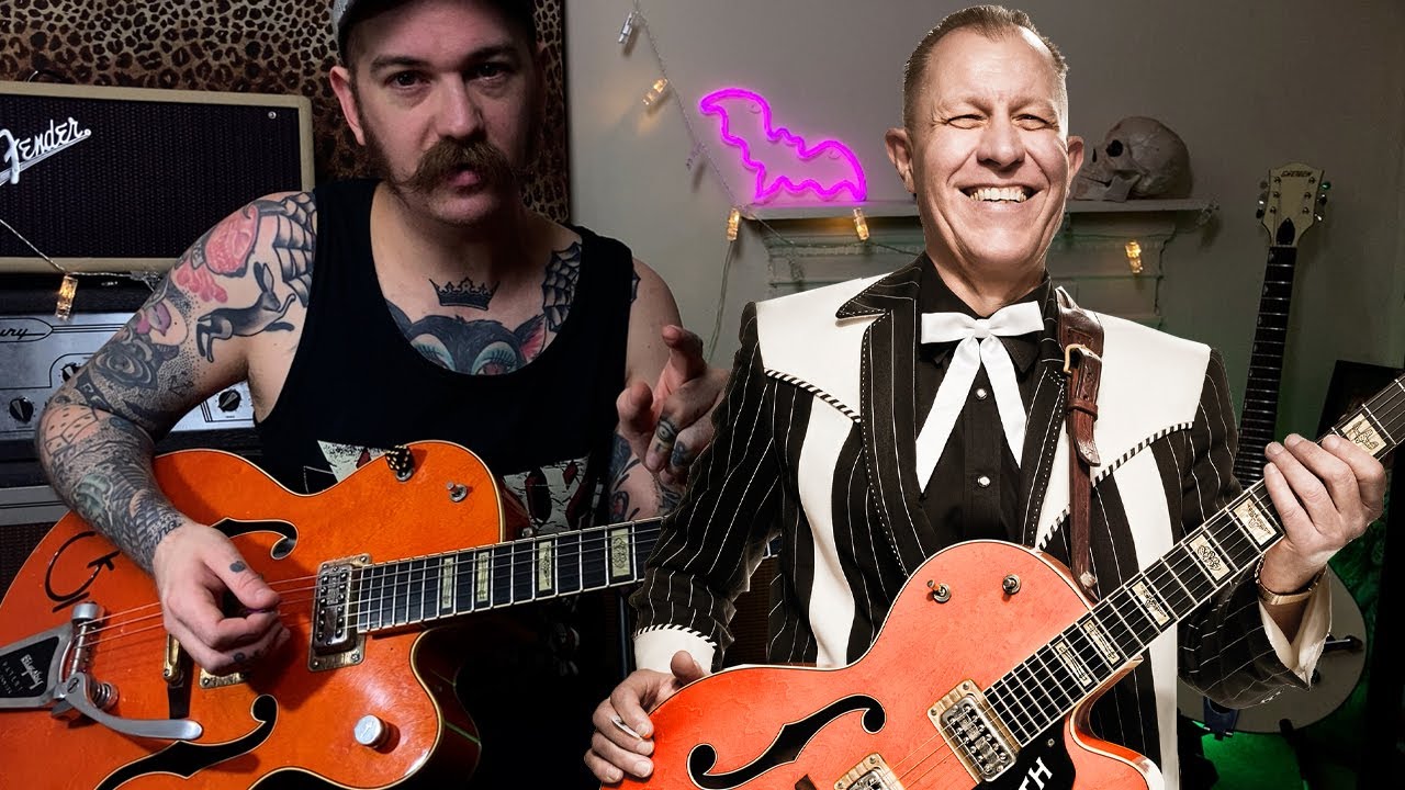 Reverend Horton Heat - I Can't Surf - Урок игры на гитаре в стиле рокабилли/сайкобилли/сёрф - Gre...