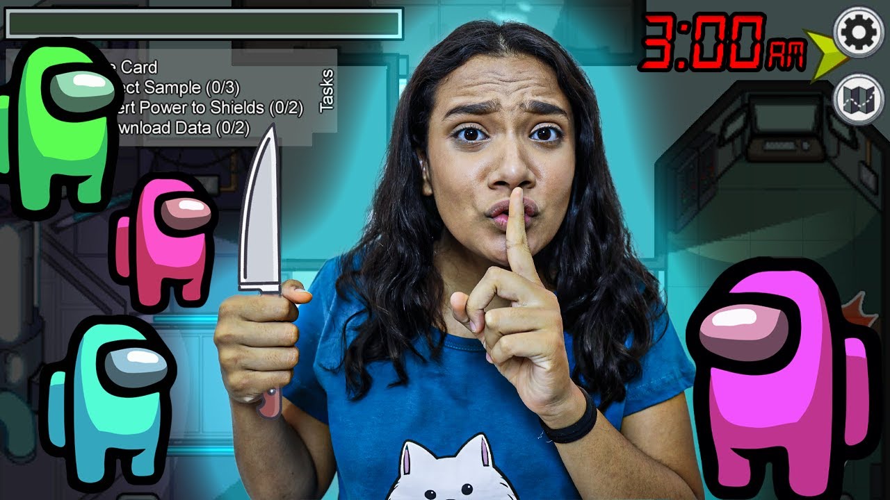 NUNCA JOGUE AMONG US &Agrave;S 3 HORAS DA MANH&Atilde; SOZINHA EM CASA - MUITO PIOR! - JULIANA BALTAR